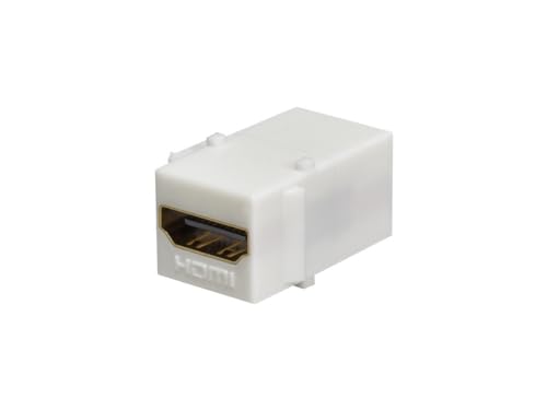 Monoprice Keystone Jack HDMI Hembra a Hembra Blanco miniatura 1