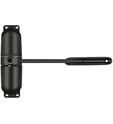 Gedotec Feder-Türschließer aus massivem Stahl | 1 Stück Zugfeder Türschliesser Schwarz für Innen-...