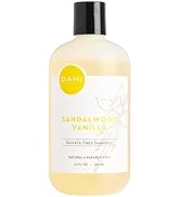 DANI Naturals Shampoo with Sandalwood Vanilla Scent promotes hair thickening, strengthens follicl...
