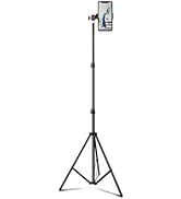 Dyazo Rotation Head 7 Feet Tripod Stand | Adjustable and Portable Design with Mobile Clip Holder ...