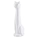 Allure Home Creation Ceramic Cat Bowl Toilet Brush - White - Brush Included - 2 Piece Set