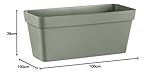 Trough Planters Vase Plastic Strong 100 cm Rectangular Anthracite Model Cleo amdgarden - Image 5