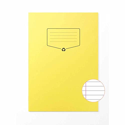 Image of Silvine BACOFF Recycled Exercise Book A4 - Color: Yellow