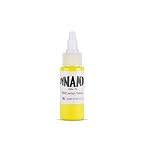 Dynamic Lemon Yellow Tattoo Ink – Professional Long-Lasting Tattooing Inks - 1 Ounce Bottle