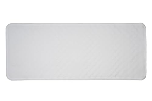 Croydex Rubagrip Bath Mat Non Slip Anti Mould for Inside Bath - Slip Resistant with Secure Grip Suction Cups, Easy to Clean, Made from Natural Rubber, Anti-Bacterial Hygiene 'N' Clean (90 x 37cm)
