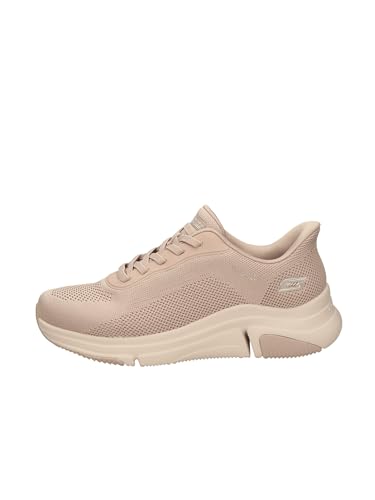 Chaussures de sport femmes Skechers rose en toile contre les pieds fatigués