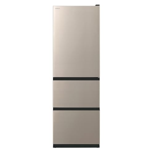 Amazon | 日立 冷蔵庫 幅60cm 375L 左開き R-V38VL N ライトゴールド 