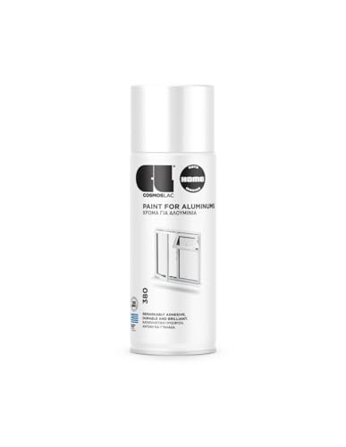 COSMOS LAC Spray Pintura Blanca Para Aluminio N-380 400 Ml