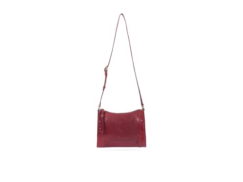Frye Womens Melissa Zip Crossbody, Berry Lacquer, One Size