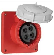 Cooper Wiring Devices AH320R4W Recp Pin&Sleeve 20A 125V 2P3W WT YL