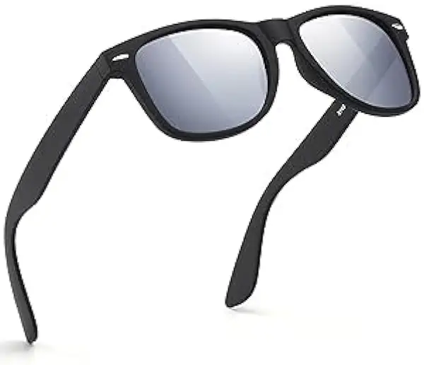 Óculos de sol masculinos polarizados para homens e mulheres, óculos de sol retrô pretos para dirigir, pescar, golfe