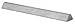 Parking Curb, 48 in, Gray, Plastic