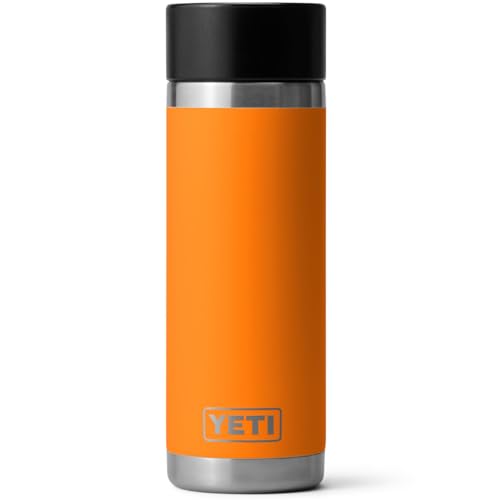 YETI Rambler Flasche mit Hotshot-Verschluss, King Crab, 532ml, Edelstahl, Doppelwandige Vakuumisolierung, 360º Leakproof Cap, Thermos