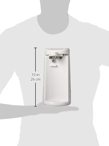 BLACK+DECKER EasyCut Extra-Tall Can Opener, White, EC500W