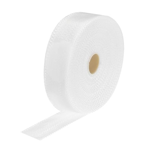 Image of MECCANIXITY 1pcs Fiberglass Cloth Tape 30m(33 Yard) x25mmx0.15mm C Glass Fiber Fiberglass Mesh Glass Fiber Mesh Woven Fiberglass Fabrics Insulation Tape for Reinforcement Repair