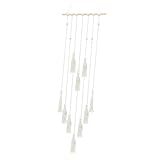 Decoración de cuadros colgantes: la exhibición de cuadros colgantes tiene una apariencia rústica agradable con su diseño simple pero de sensación cálida, marco de fotos tejido