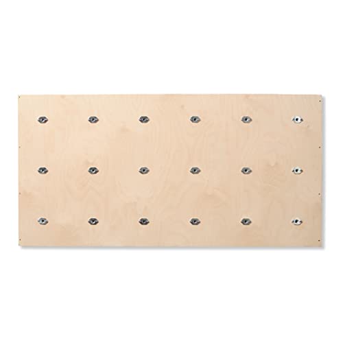 DIY Rock Climbing Wall Panel | Indoor Climbing Wall Panel | DIY Climbing Wall Gym for Kids Or Adults | Includes 3/8-16 T-Nuts for Climbing Hold Installation | Create a Fun and Challenging Play Area - Thumbnail 2