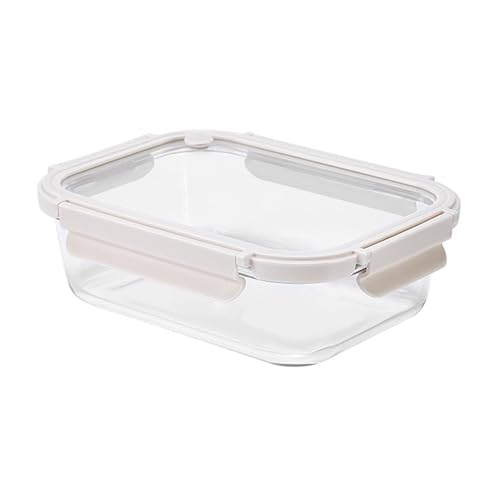 Fiambrera de vidrio Capacidad 1.04 Lts, Lonchera para Alimento, Porta Comida, Tumpper Hermetico, Recipiente para Comida con Tapa, Porta Alimento, Food Container