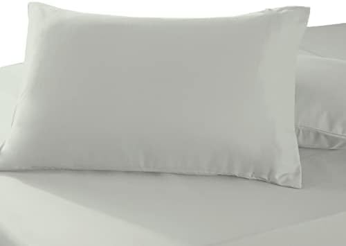 Pizuna 400 Thread Count Cotton Moss Green 50x75cm Pillowcase Standard 2 Pack, 100% Long Staple Cotton Pair Pillow Cases, Luxurious Soft Satin Pillow Cases (100% Cotton Standard 400 Tc Pillow Case)