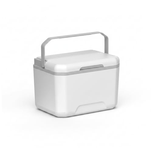 Neptuiby Ice Chest Cooler Hard-sided Rotomolded Coolers 5L Small Cooler White/gray Portable for Camping Car Home & Outdoor Activities
