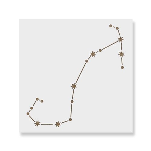Scorpio Constellation Stencil - Versatile for Crafting Recognizable Icons and Logos, Stencils for Painting