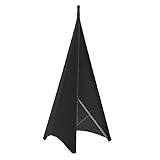 Einfach zu bedienen: Die Oberseite des Sprecher-Stativ-Scrim-Abdeckels ist eine einstellbare Anti-Gleitschnalle, und der Boden ist ein Fußbeutel mit elastischer Vorrichtung. Die Installation und Entfernung von DJ-Lautsprecherabdeckungen dauert weniger als eine Minute