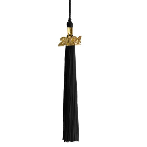 Class Act Graduation Graduation Tassel - Gold Charm - 1 Color, 2024, Black