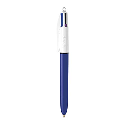 Bic Medium Point Ball Pen, 4 Colors, Assorted Ink, 1 Per Pack #TOP3