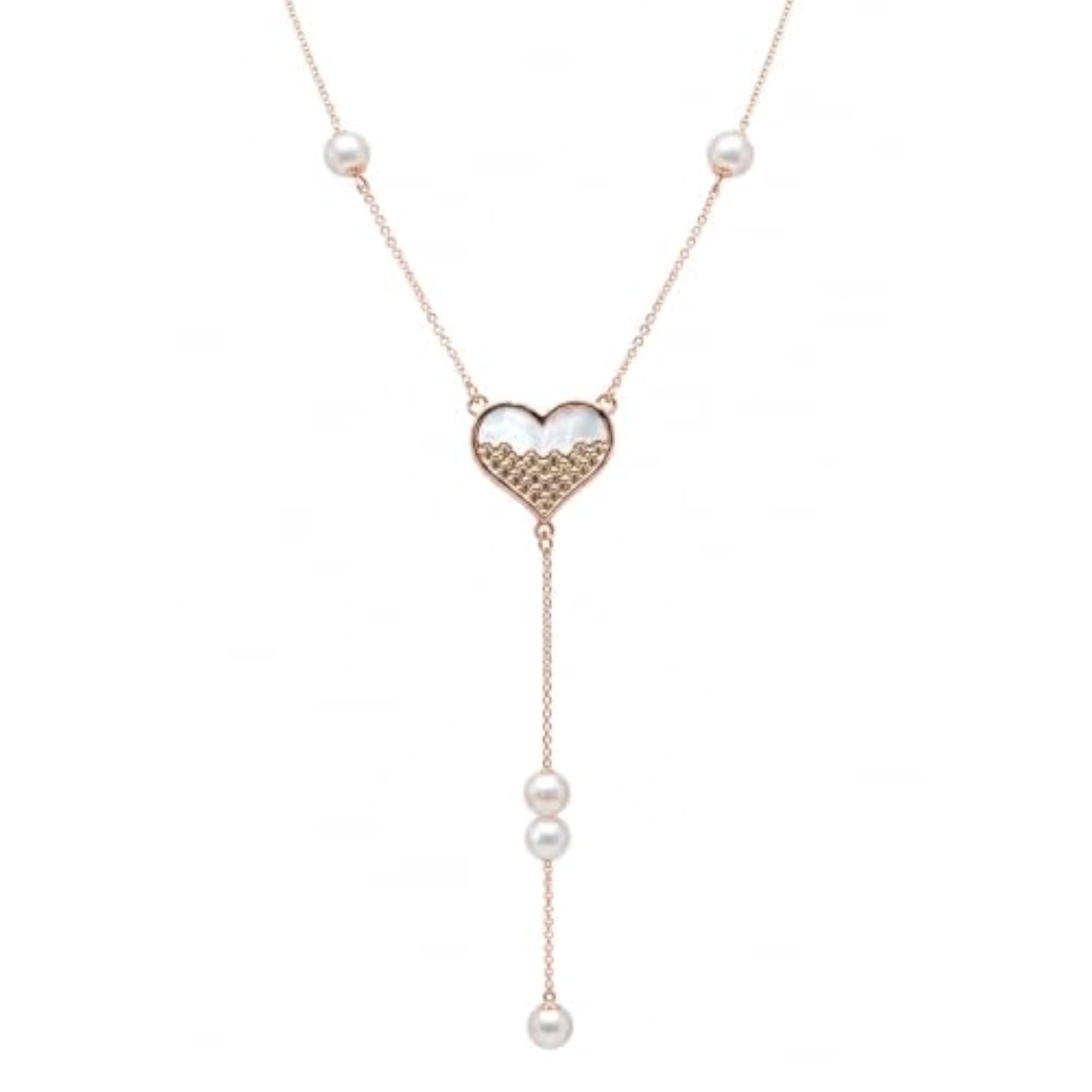 925 Sterling Silver Heart Pendant Necklace with Chain