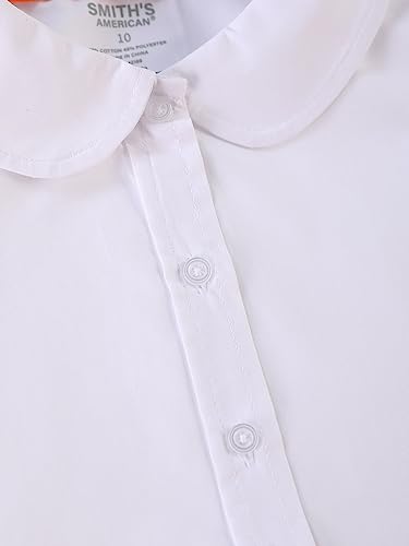 Smith's American Girls' S/S Button-Up Shirt - White, 184