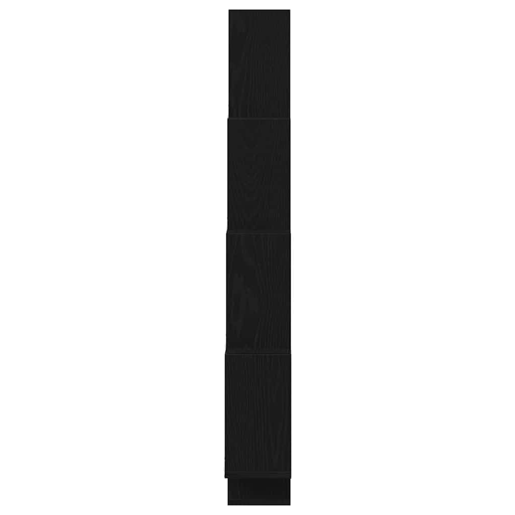 Estantería de pared (90 x 15 x 119 cm, madera derivada de la madera, diseño moderno, 8 compartimentos, resistente y ahorra espacio, para sala de estar, oficina, dormitorio