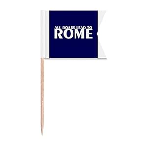 offbb All Roads Lead Art Deco Gift Fashion Toothpick Flags Labeling Marking for Party Cake Food Cheeseplate