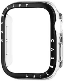 CASETiFY Clear Case [Compatible with Apple Watch Series 4-6, SE 2022] - 44mm - Black