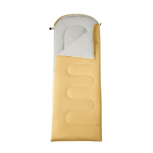 Bolsa de Dormir Feelyou para Niños Amarilla para Camping, 3 Estaciones, con Bolsa de Compresión, Portátil para Mochilero, Viajes y Pijamadas, Ligera y Lavable miniatura 4