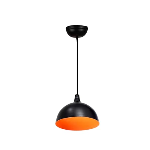 Image of GreyWings Modern Black & Gold Dome Hanging Pendant Light for Ceiling, Metal, Antique Decor, E-27 Holder, (Bulb not Included) Big Pack of 1