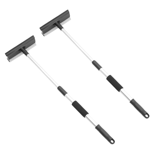 Raclette vitres extensible SHINEOFI lot de 2 avec éponge récurante - 2