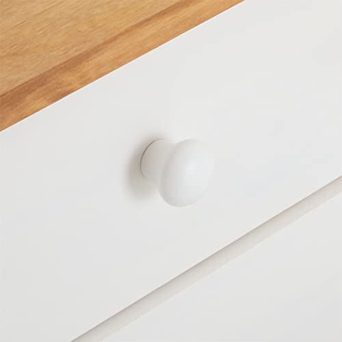 IDIMEX Cômoda Madeira Grande 5 Gavetas Rondo