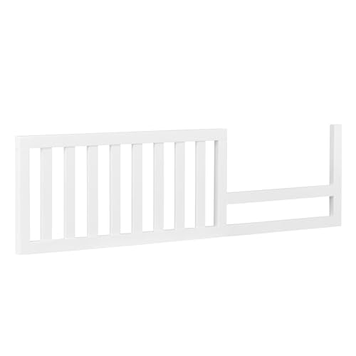 Image of Toddler Bed Safety Guard Rail for Evolur Baby Convertible Cribs - Solid Wood Rail for Convertible Crib to Toddler Bed Conversion - Safety Bed Rail for Children (Stardust, Model 811)