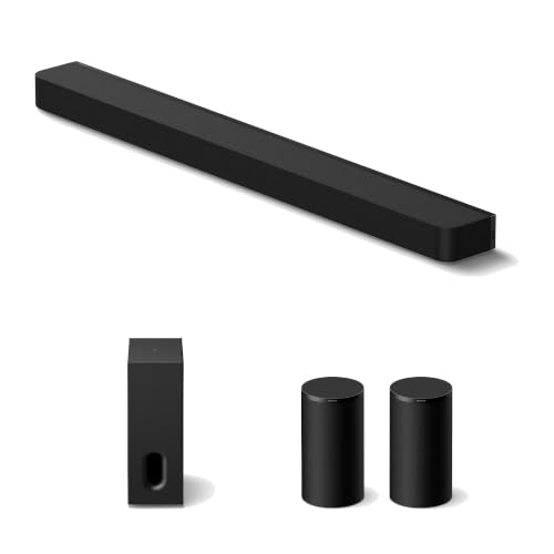 Sony BRAVIA Theater Bar 8 HT-A8000 with SA-SW7 Sub and SA-RS9 Rears (Black) | 11-channel Dolby Atmos soundbar with wireless Sub 7 and Rear 9 speakers