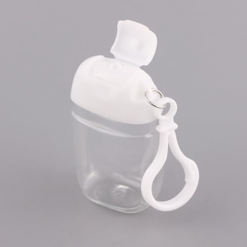 FRCOLOR 18 Pack Travel Size Bottles with Keychain 30ml Clear Refillable Mini Sample Bottles Leakproof Petg Lotion Containers Essentials for Backpack4