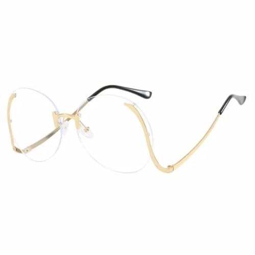Lunettes de soleil luxe en métal avec verres surdimensionnés rétro