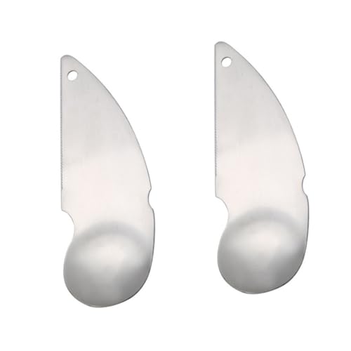 Cabilock Ensemble Doutils Éplucheur Pelle Coupe-kiwis En Acier Inoxydable 2 Pièces