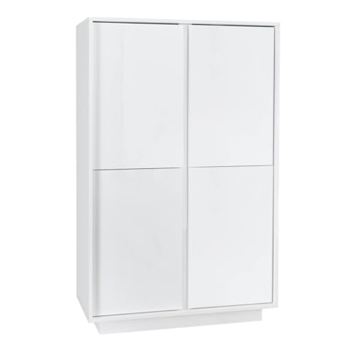 C L'AFFAIRE Argentier 4 Portes Blanc laqué Brillant Weiss - LYSIRA