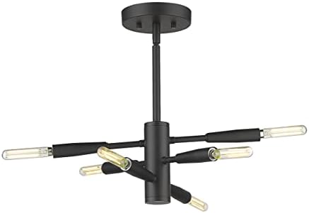 Z-Lite 6 Light Semi Flush Mount 737SF6-MB