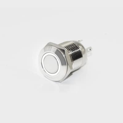 12mm Metal Push Button Switch LED Light Momentary Latching 3V
