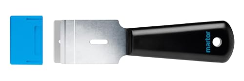 MARTOR Schaber, SCRAPEX ARGENTAX, Mit Abgerundeten Klingen, Etikettenschaber, Schmal, Rechts- & Linkshänder, Ceranfeldschaber, Aufkleber, Kunststoff, Wechselbare Klinge, Ergonomisch