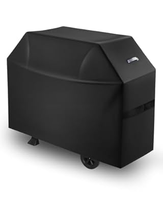 VEVOR Grill Cover, 60 inch BBQ Covers for Outdoor Grills, Waterproof, Fade Resistant, Weather Resistant Heavy Duty 600D Polyester, Easy On/Off, with Hook-and-Loop Straps, Black