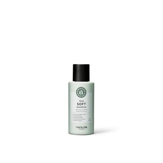 Maria Nila True Soft Shampoo, Für trockenes Haar, Arganöl spendet Feuchtigkeit und reduziert Frizz, 100% vegan, Sulfat & Parabenfrei 100ml