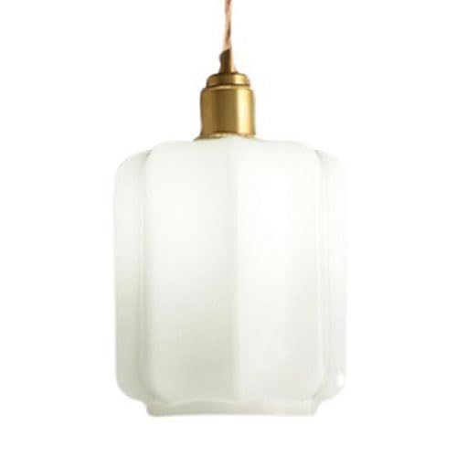 Suspension rétro en verre E27 lanterne luminaire pour chambre