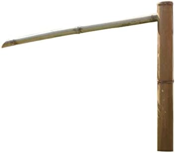 HJDSUDU Japanese Zen Bamboo Fountain, Bamboo Feng Shui Water Fountain with Pump,Handmade Smooth Natural Split-Resistant Bamboo Outdoor Freestanding Fountains